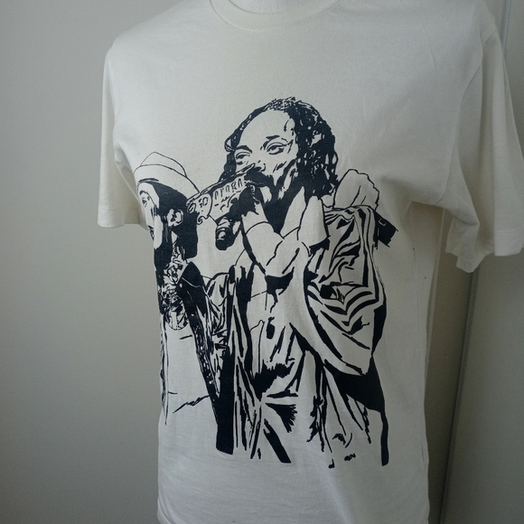 Wiz Khalifa and Snoop Dogg White Cotton Tee - Picture 4 of 10